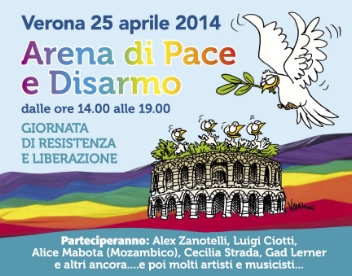 da Brescia a Verona per l'Arena di pace e disarmo