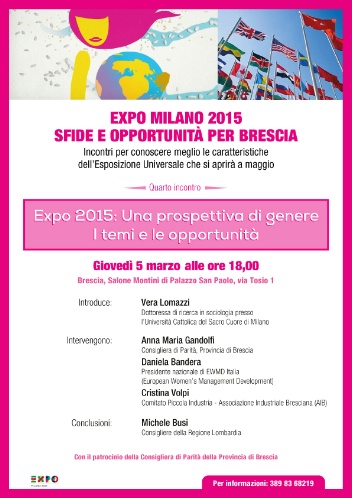 EXPO 2015: una prospettiva di genere. I temi e le opportunità
