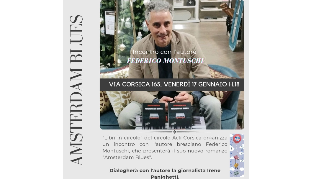 Amsterdam Blues: presentazione del nuovo libro di Federico Montuschi